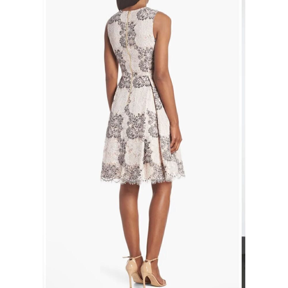 Eliza J Lace fit & flare sleeveless dress with pockets 8 - Picture 5 of 14